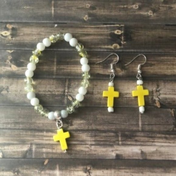 Cross Jewelry Set for girls communion confirmation - Picture 3 of 3